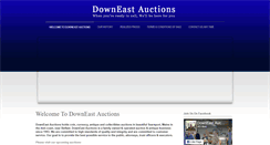 Desktop Screenshot of downeastauctions.com