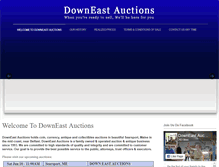 Tablet Screenshot of downeastauctions.com